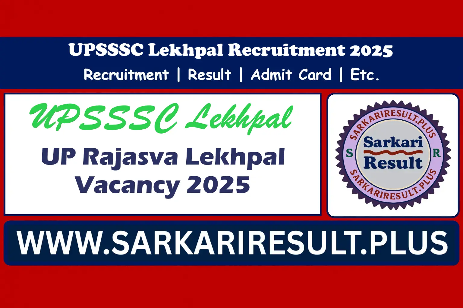 UPSSSC Lekhpal Recruitment 2025