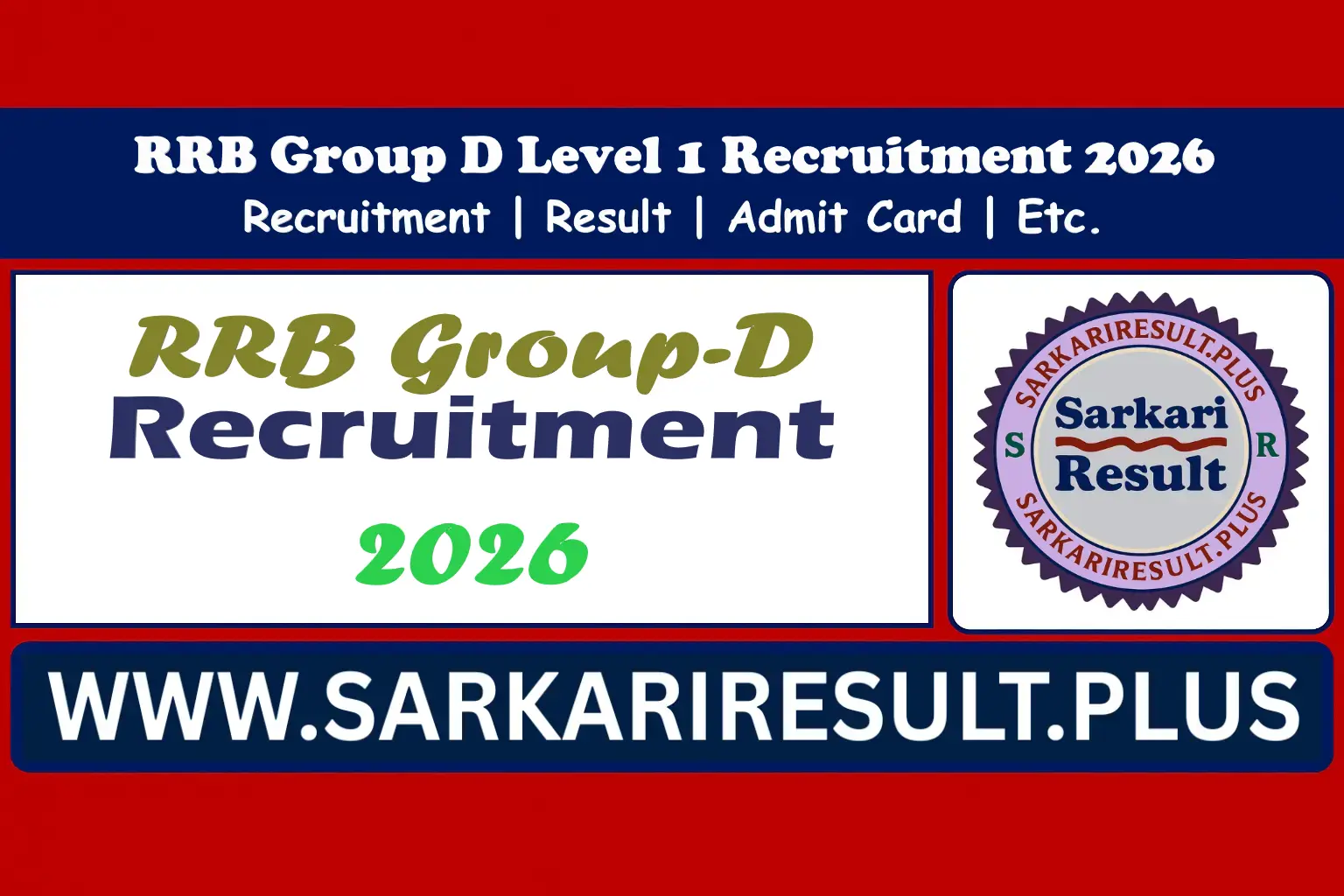 RRB Group-D Recruitment 2026