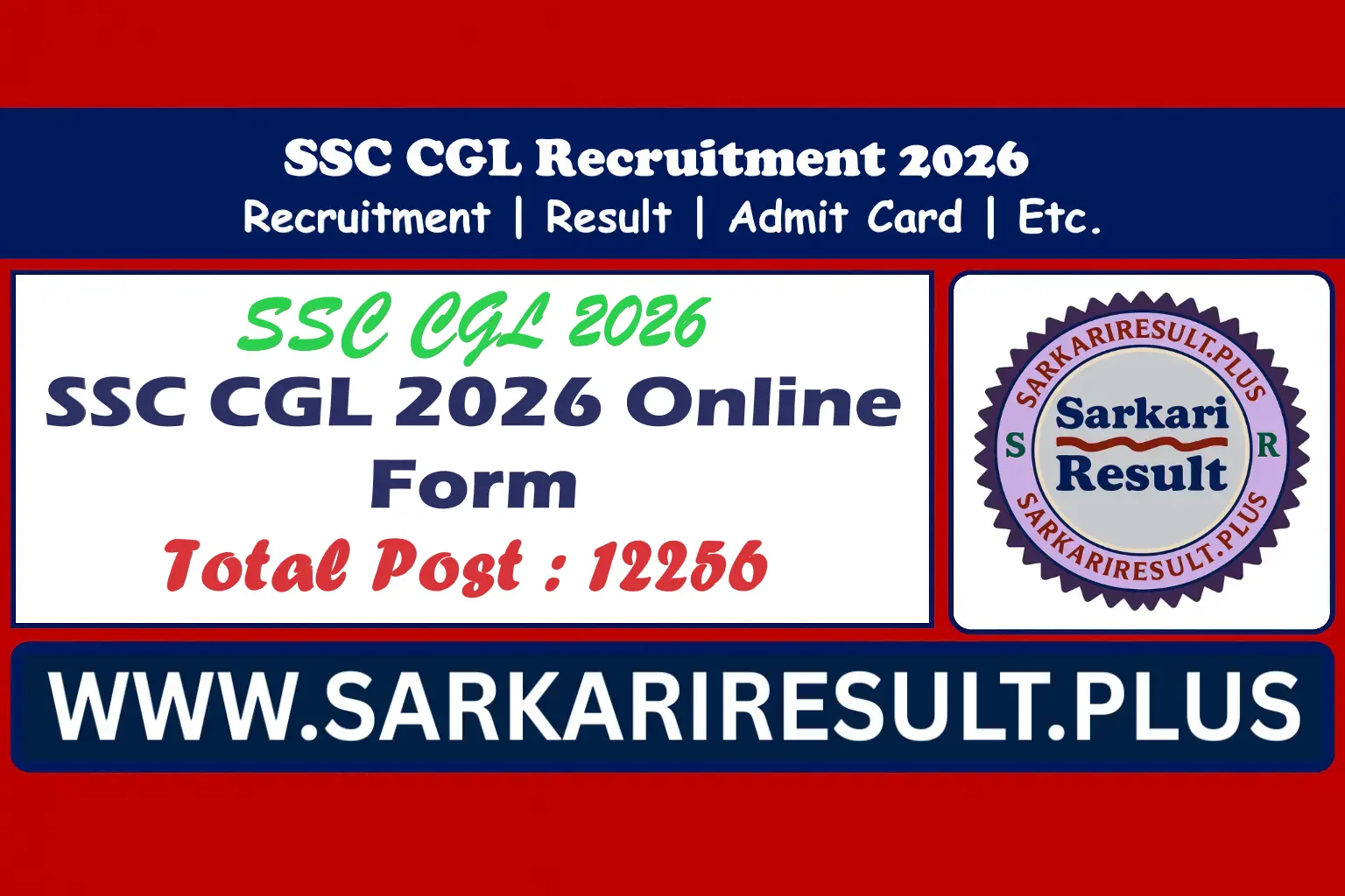 SSC CGL 2026 Online Form